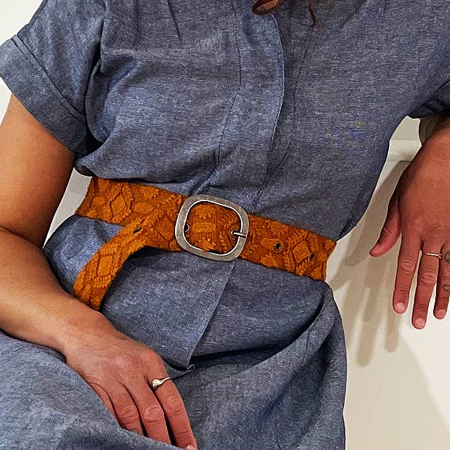 Belt | Terracotta Embroidered | M