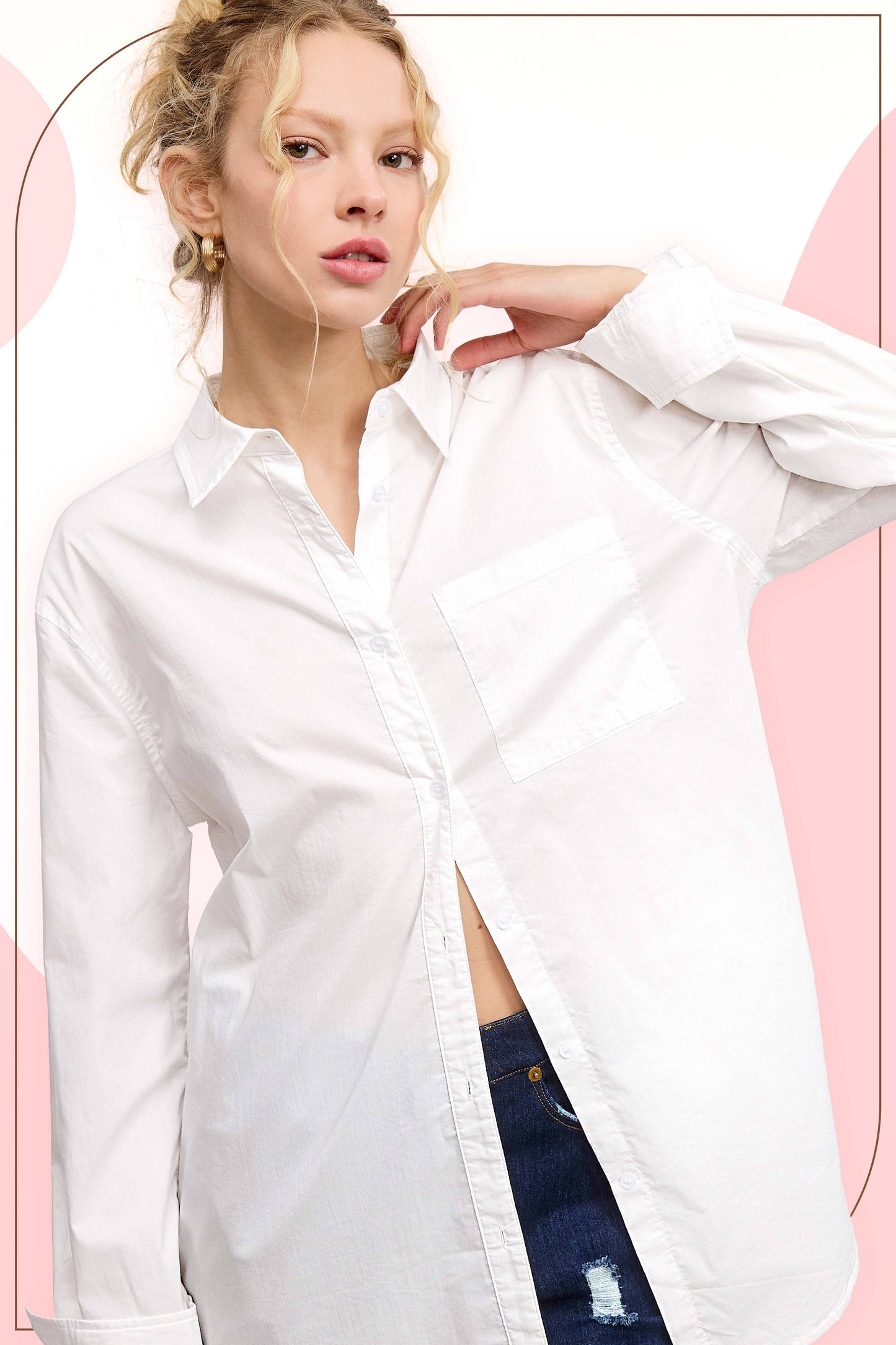 Blouse | White Poplin | S