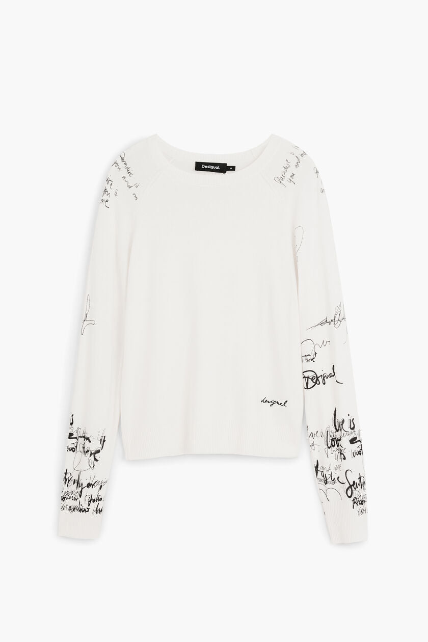 Jersey Lettering Sweater