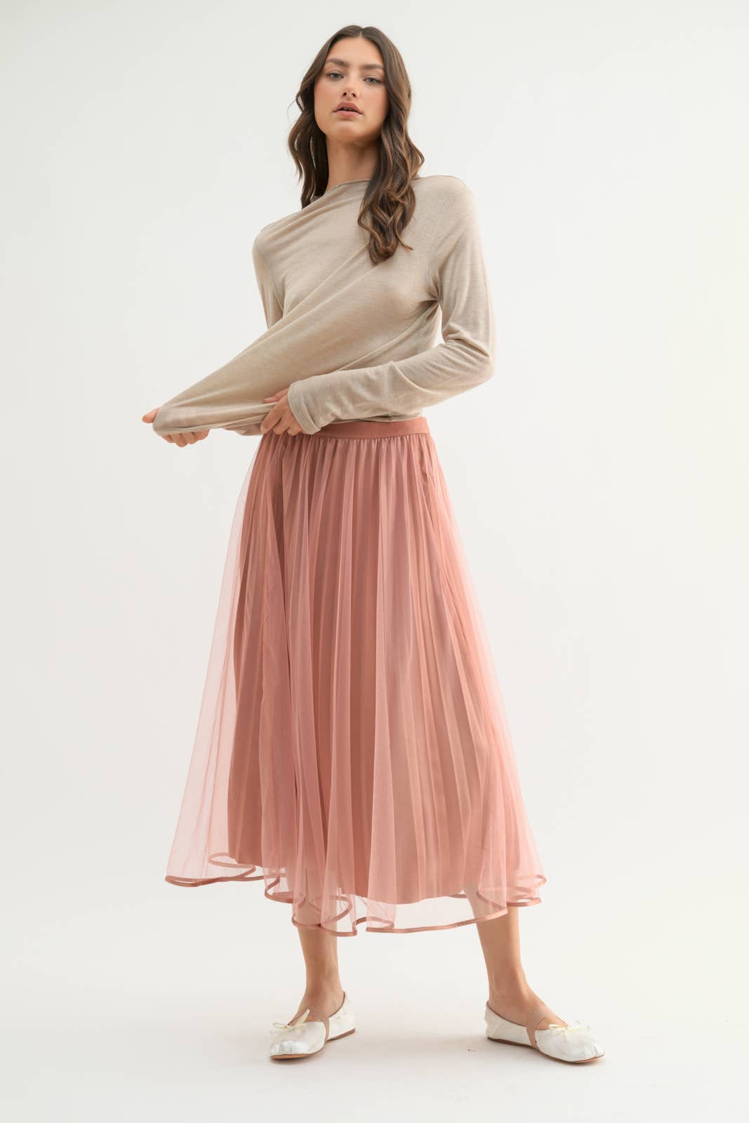 Skirt | Black Tulle Midi | S