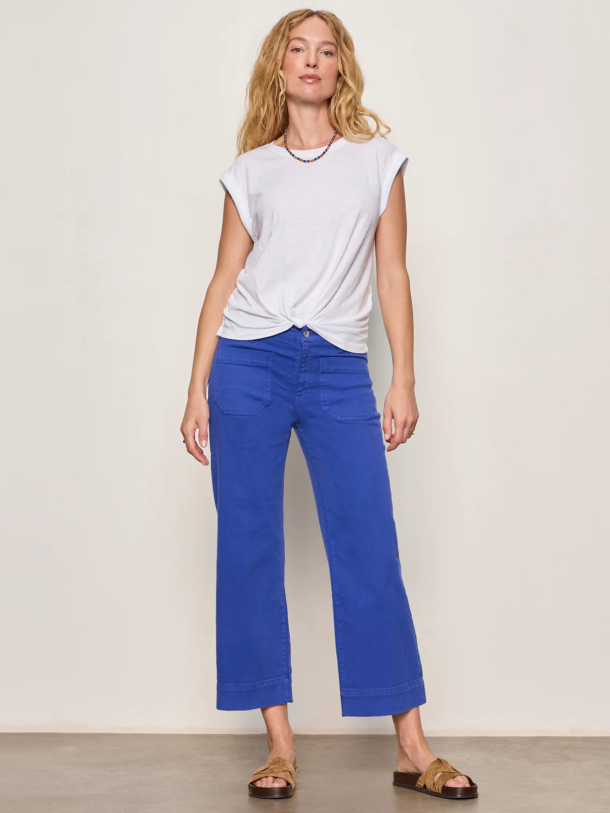 Marine Crop Pant | Luminous Blue