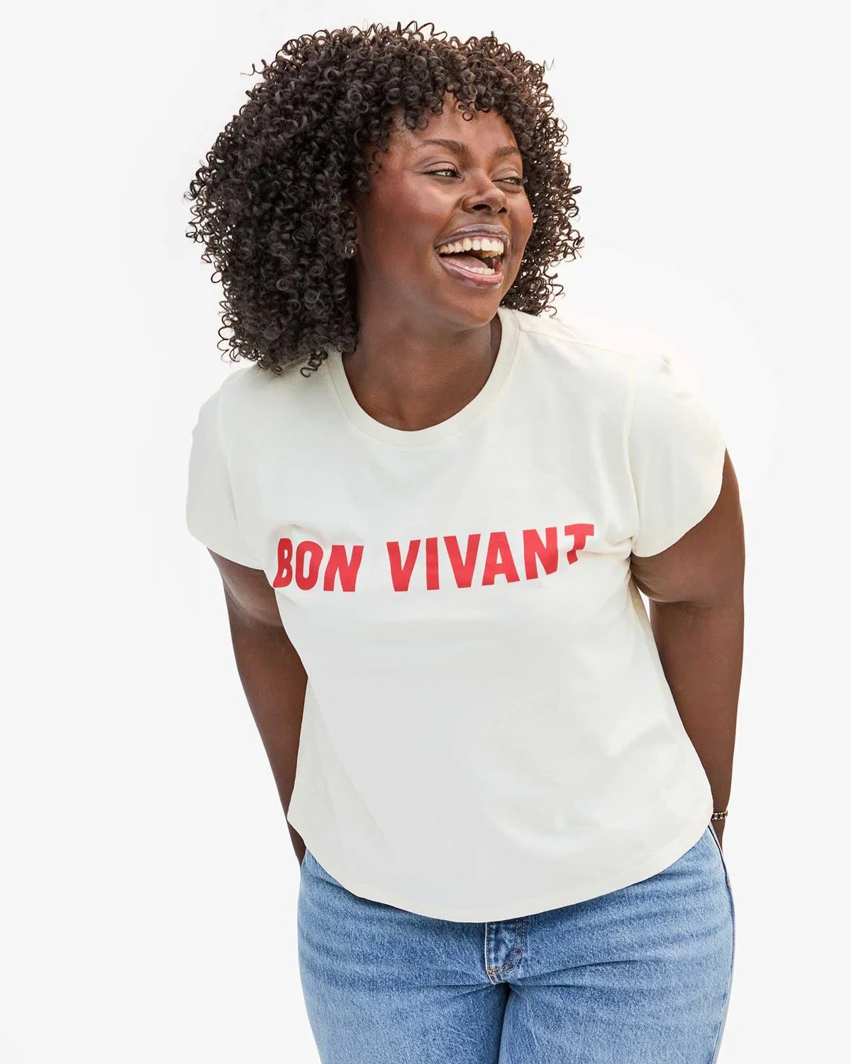 Tee | Clare V. Bon Vivant Cream | L