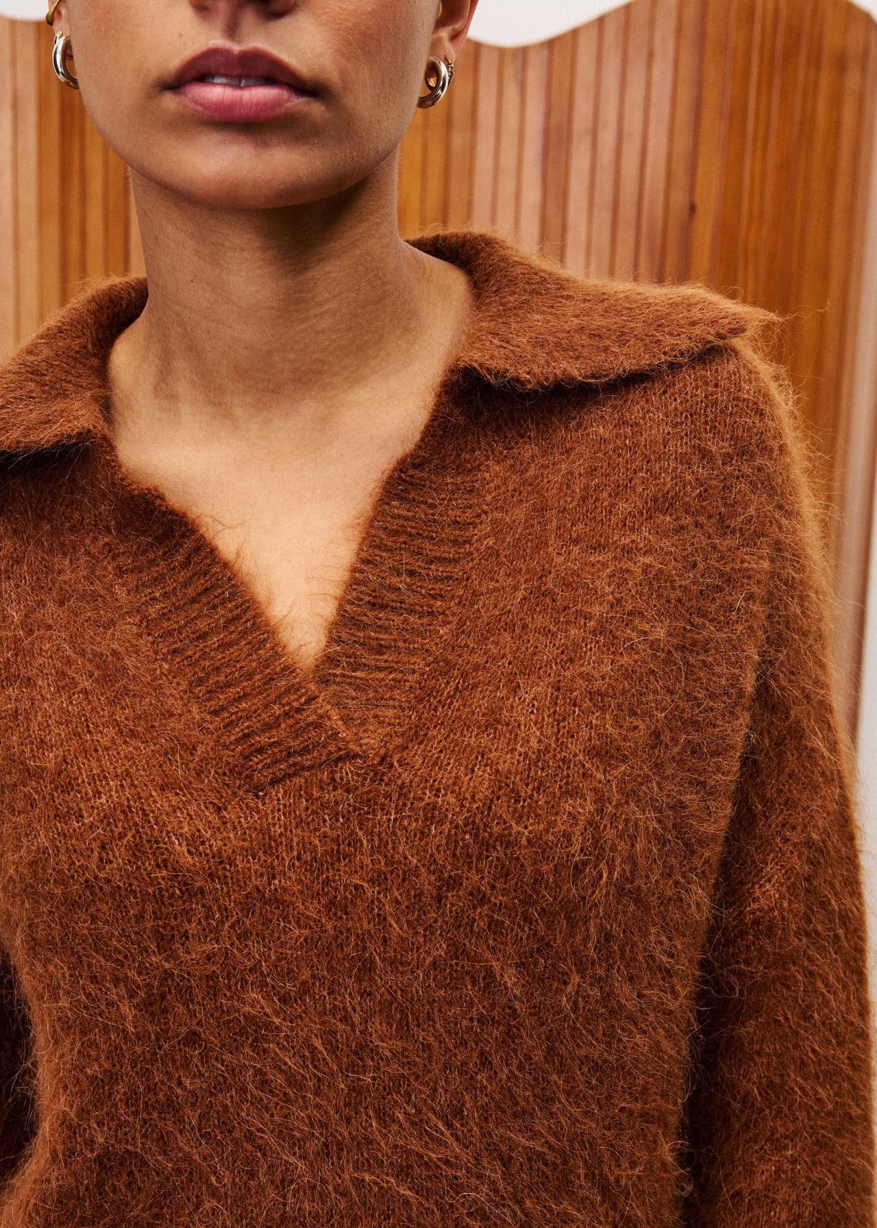 Sweater | FRNCH Josse Ice Brown | M