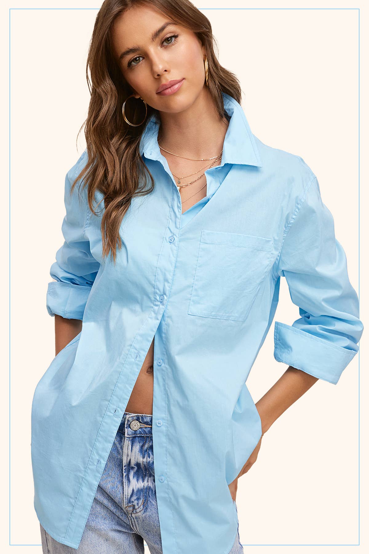 Blouse | White Poplin | S