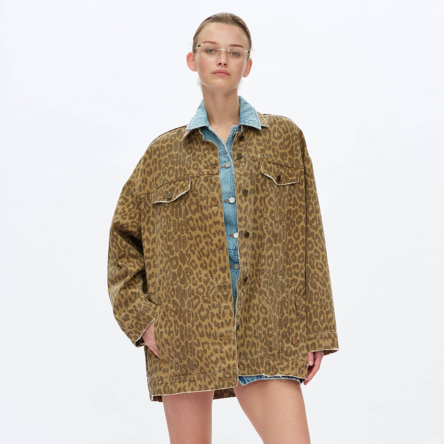 Jacket | Bayeas Twill Leopard | L
