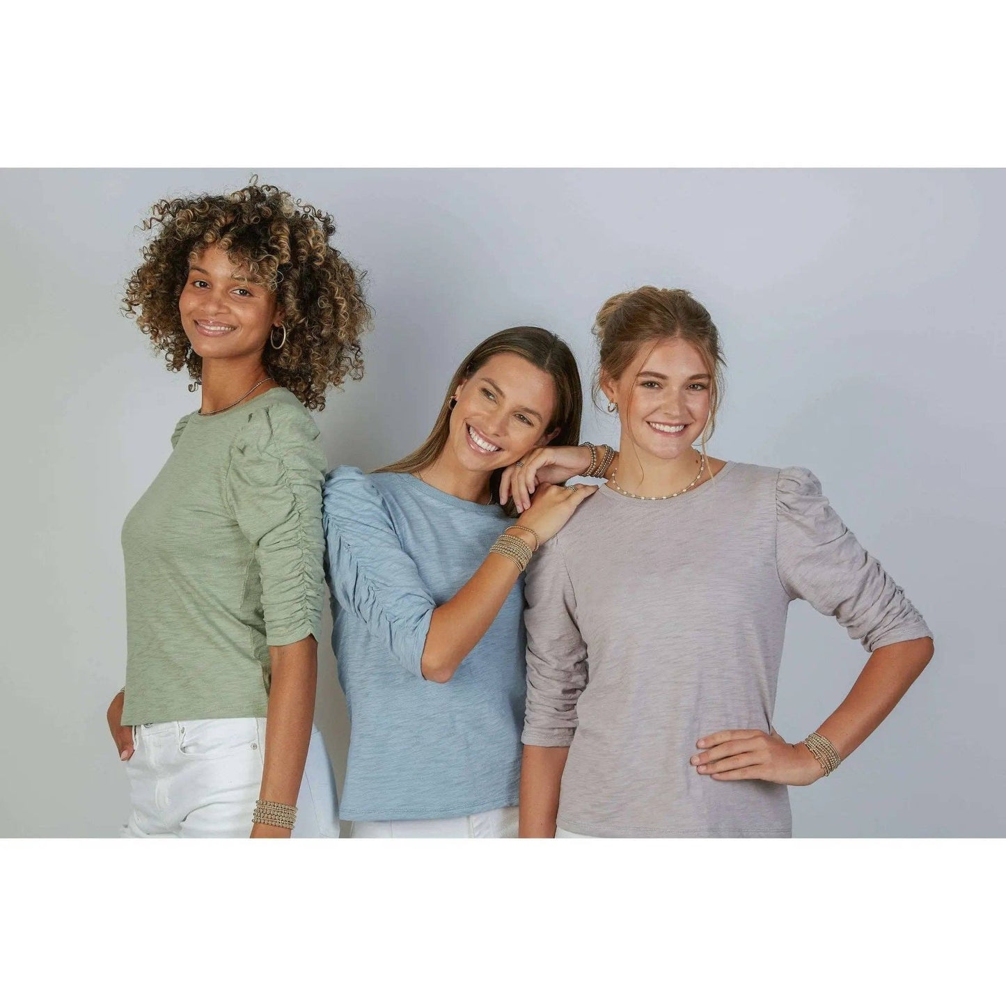 Sophie Elbow-Length Tee | Dusty Lilac