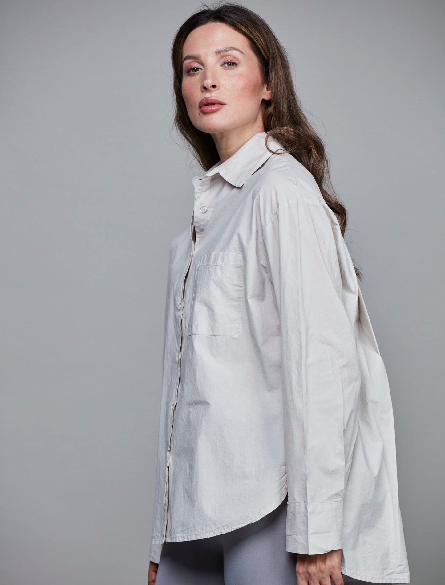 SixtyDays Boyfriend Short Shirt | Beige