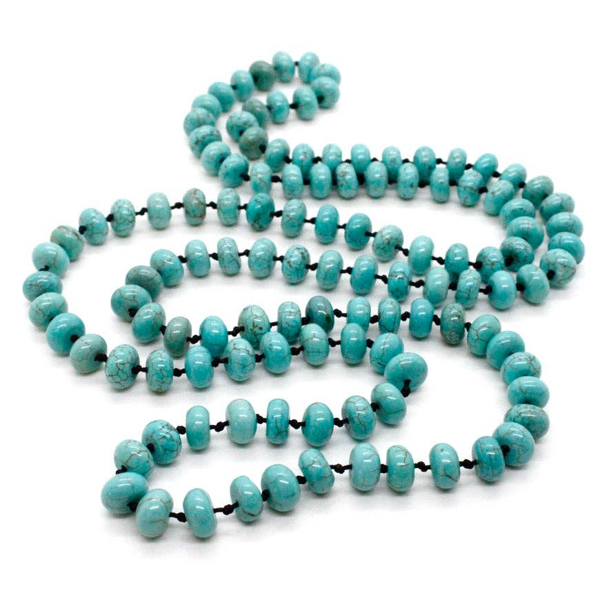 Hand-Knotted Turquoise Necklace