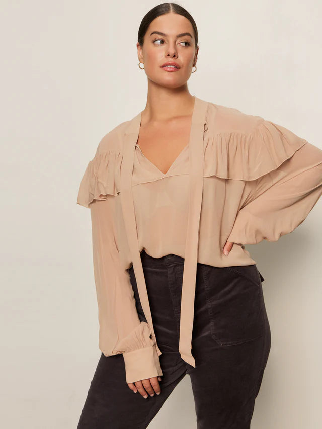 Sanctuary Fade Into You Ruffle Blouse