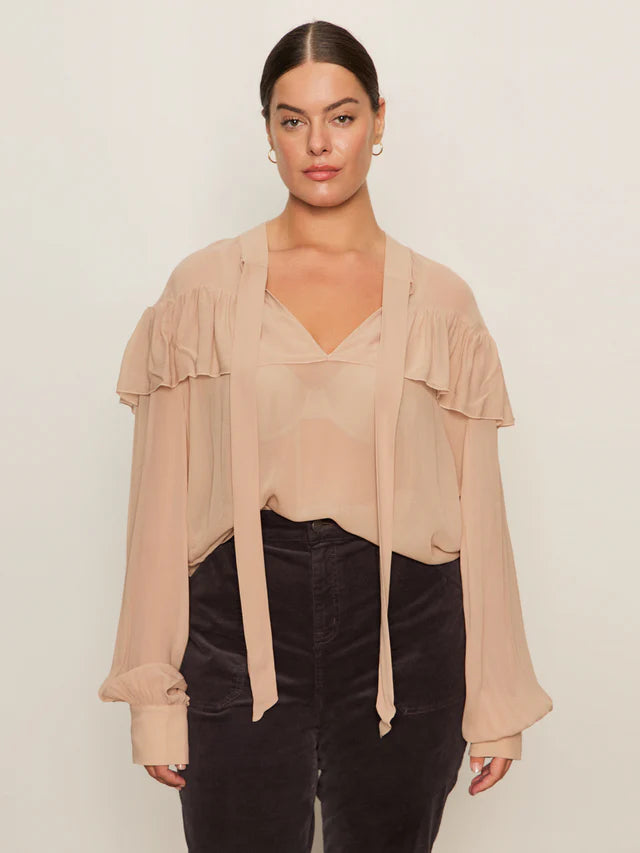 Sanctuary Fade Into You Ruffle Blouse