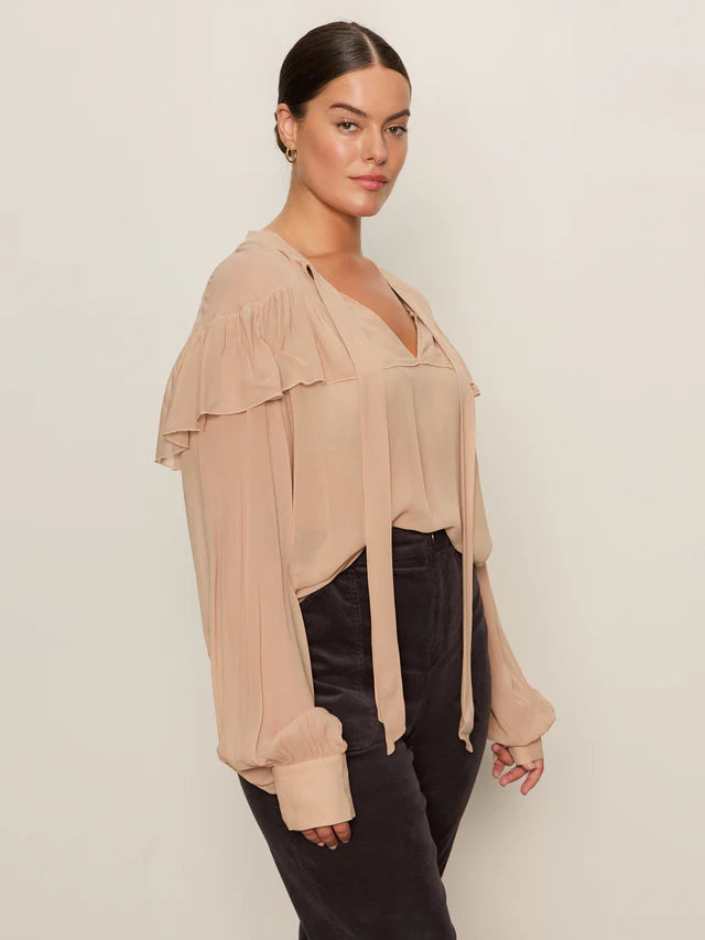 Sanctuary Fade Into You Ruffle Blouse