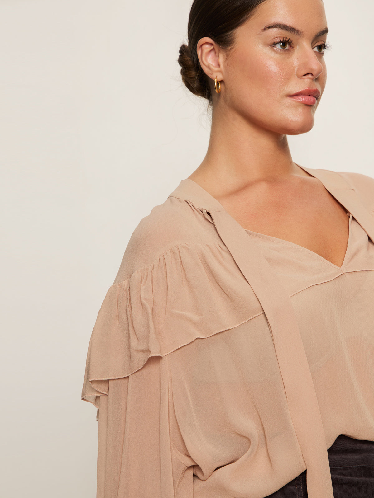 Sanctuary Fade Into You Ruffle Blouse