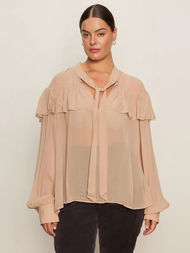 Sanctuary Fade Into You Ruffle Blouse