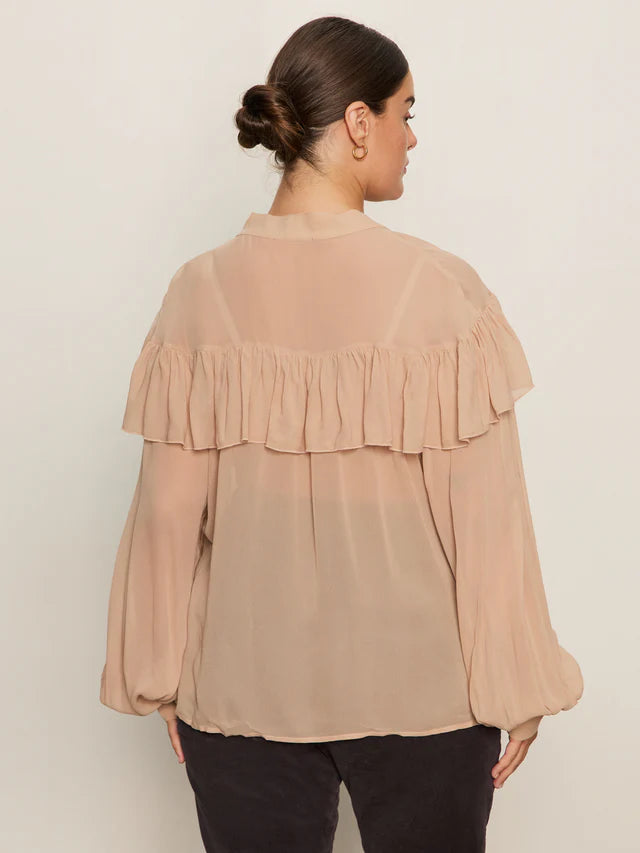 Sanctuary Fade Into You Ruffle Blouse