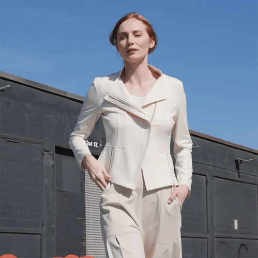 Liquid Leather Jacket | Ivory