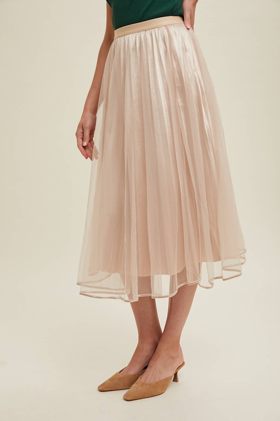 Skirt | Black Tulle Midi | S