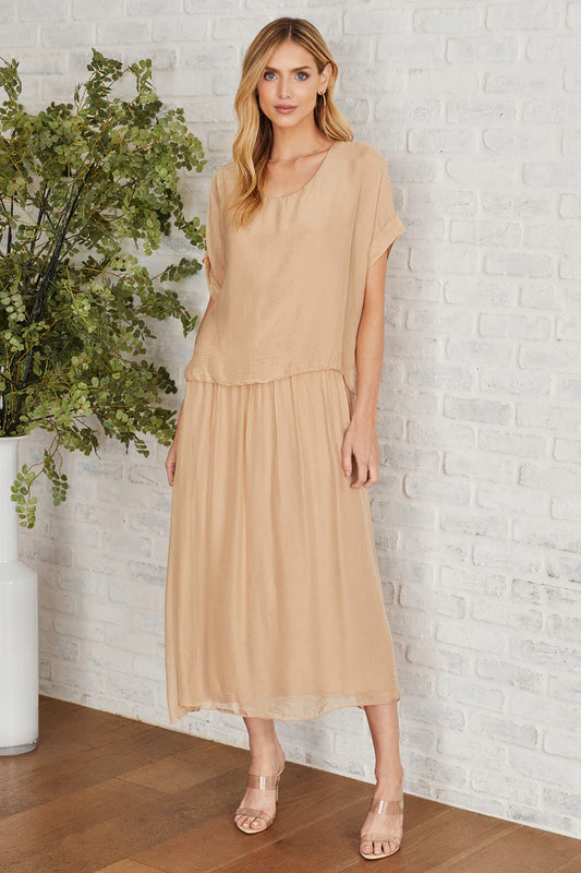 Milio Milano Camel Dress | S