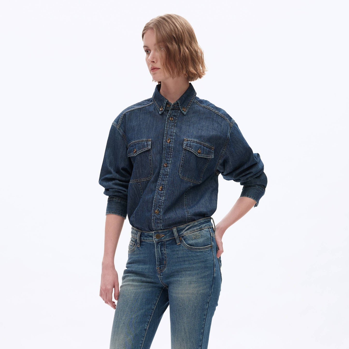 Bayeas Denim Shirt | L