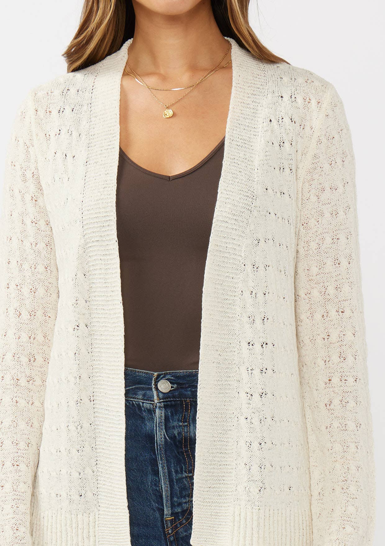 Textured Ribbed Cardigan