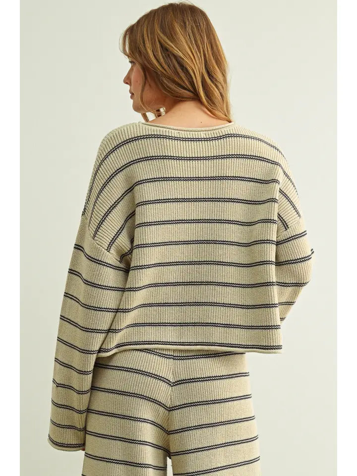 Striped Long Sleeve Sweater