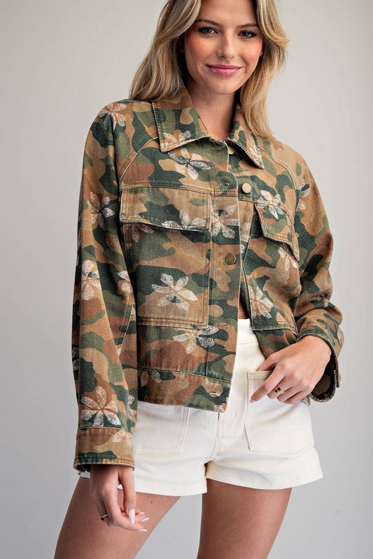 Floral Camo Jacket
