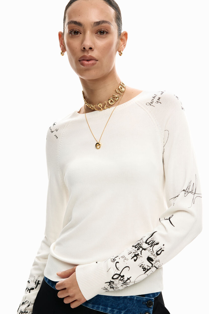 Jersey Lettering Sweater