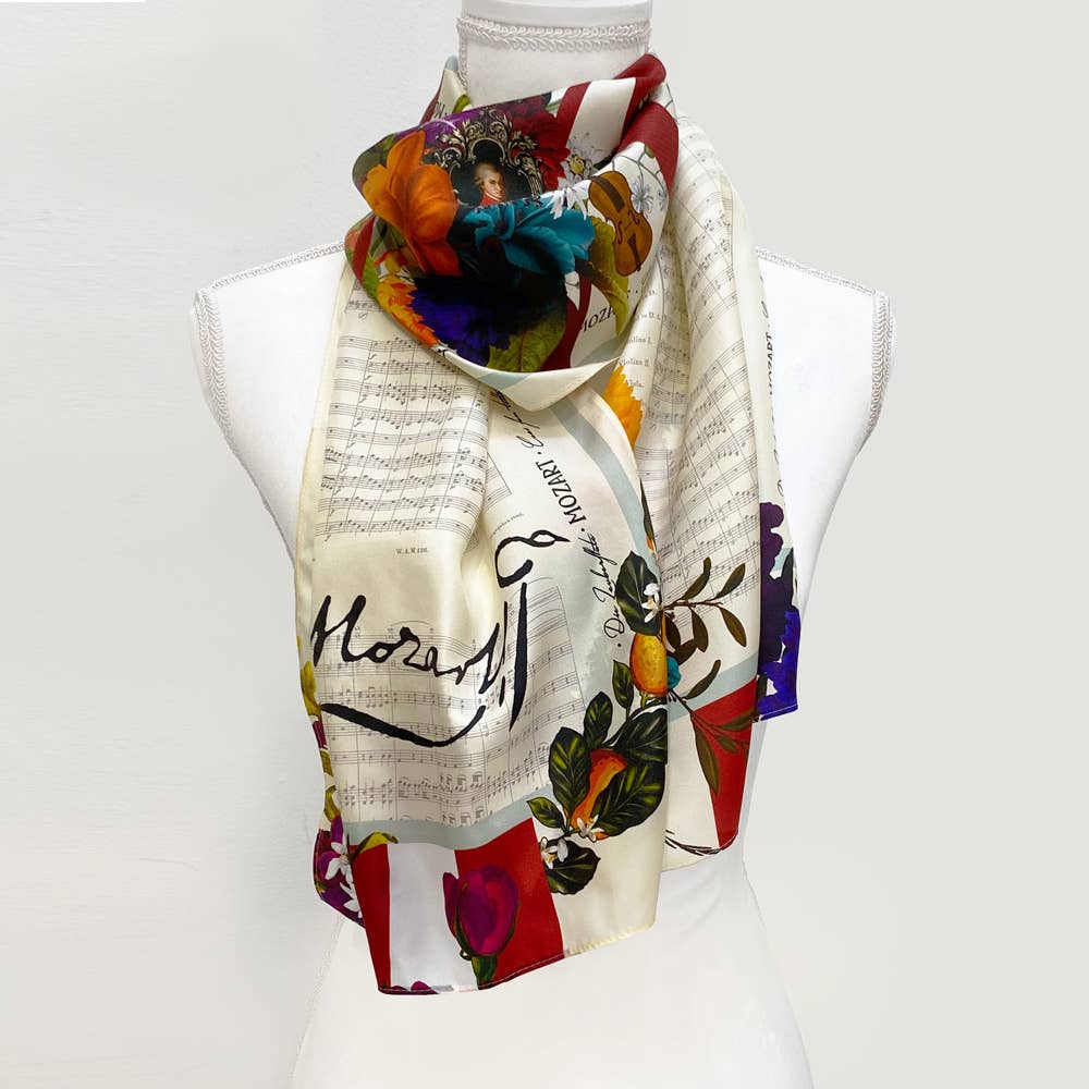 Mozart Silk Scarf