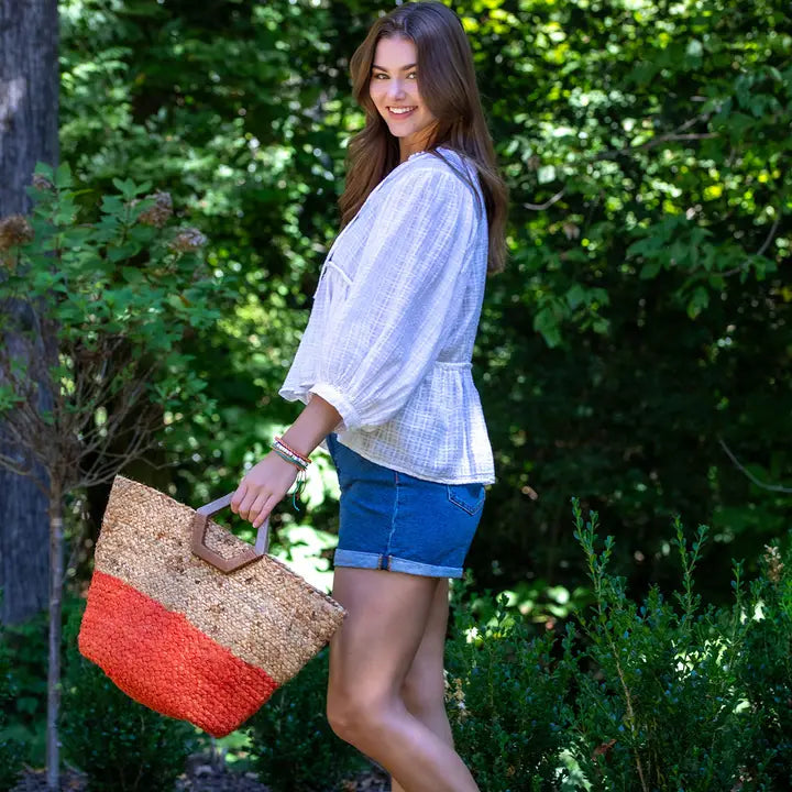 Anju Florence Bag | Coral