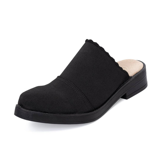 Shoe | Bennett Mule | Black Ruffle | 8