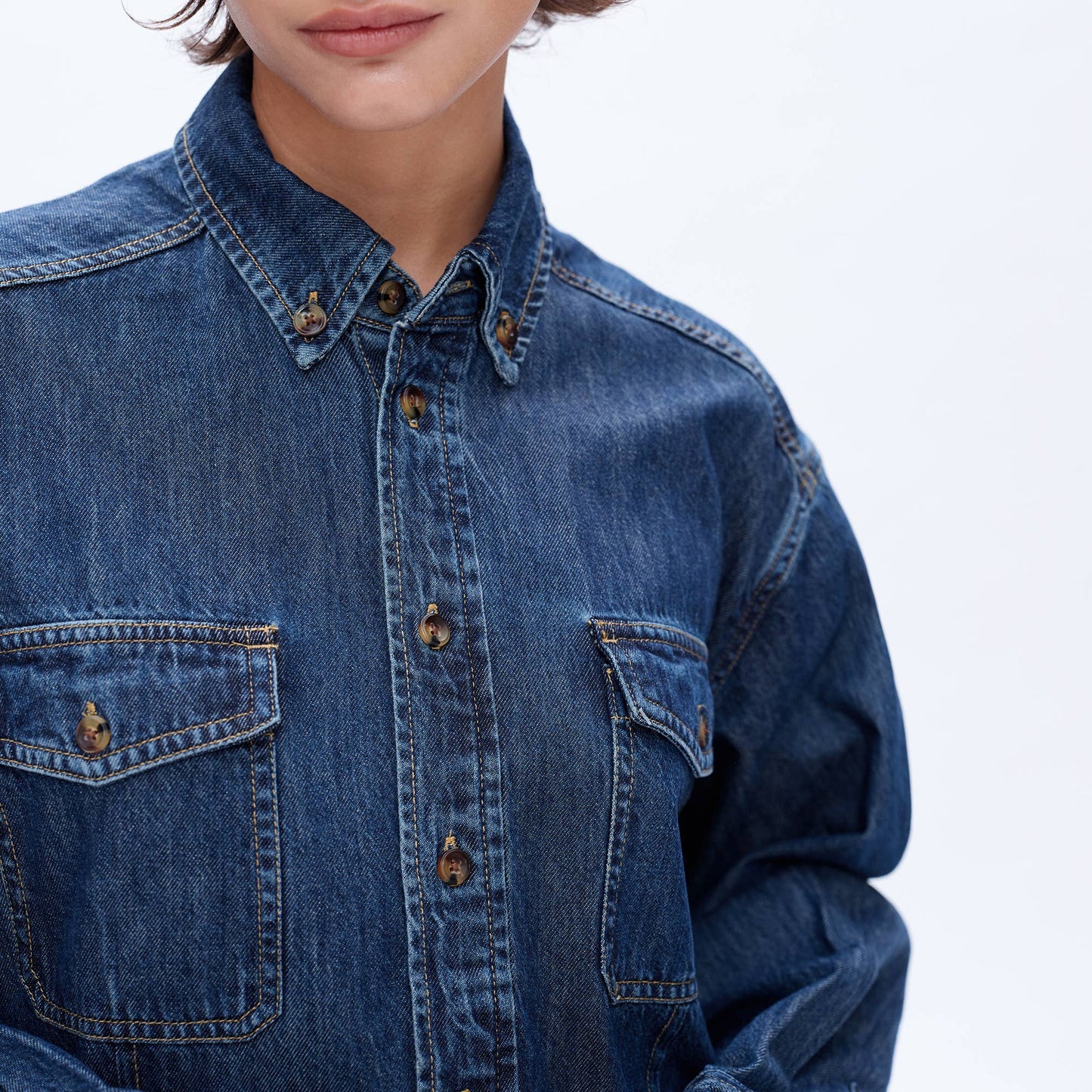 Bayeas Denim Shirt | L