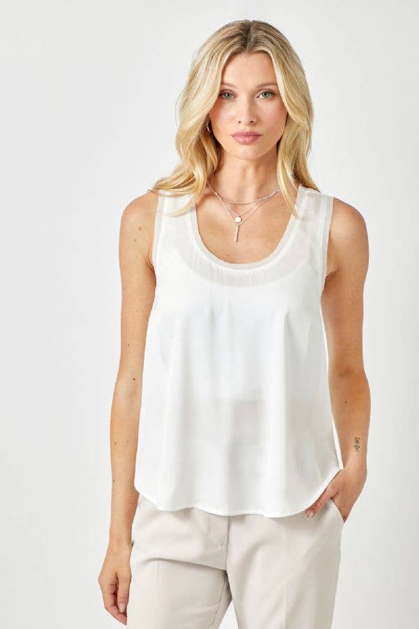 Tank | Mystree Satin White | S