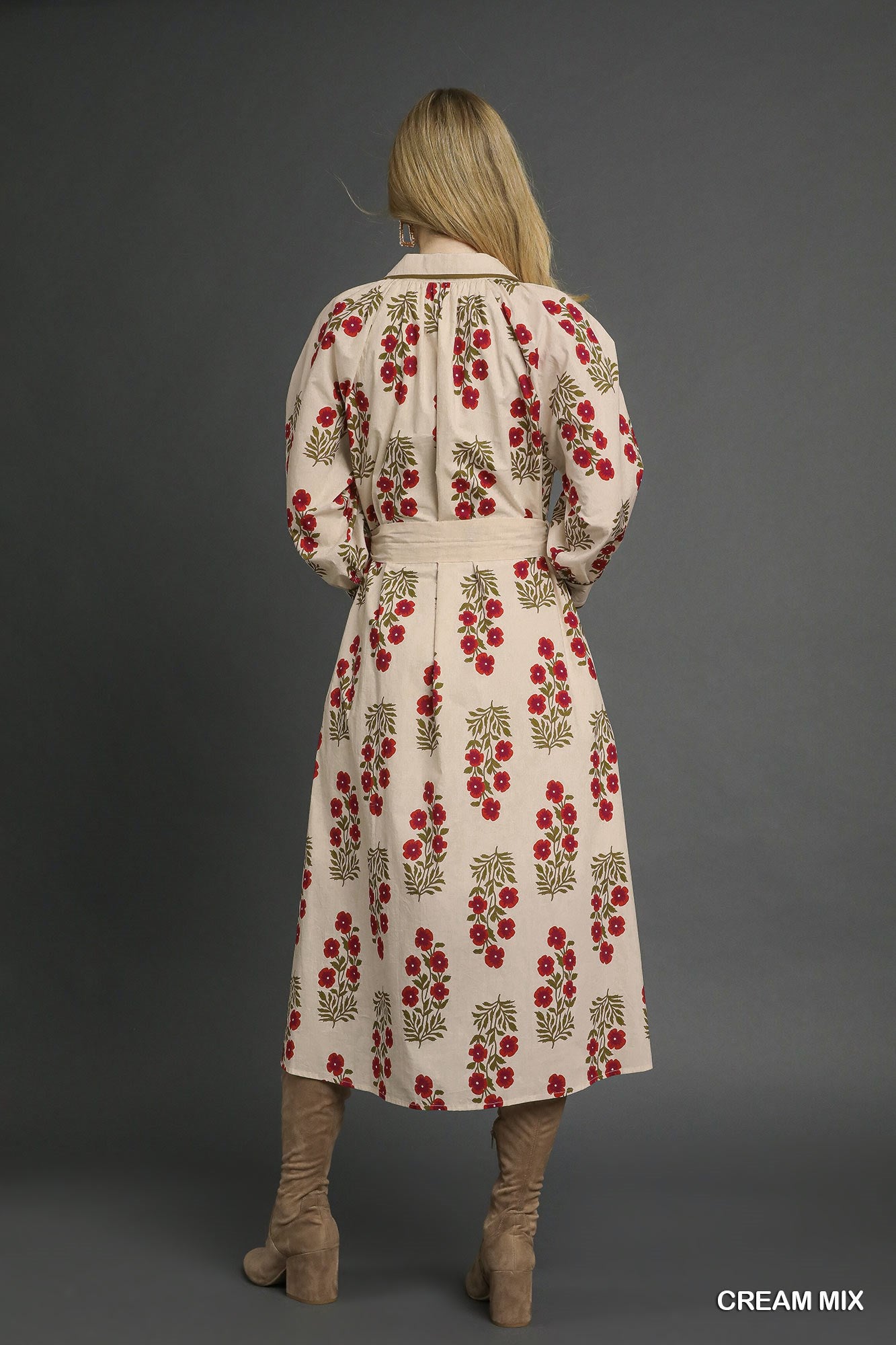 Dress | Umgee Cream Floral Maxi | M