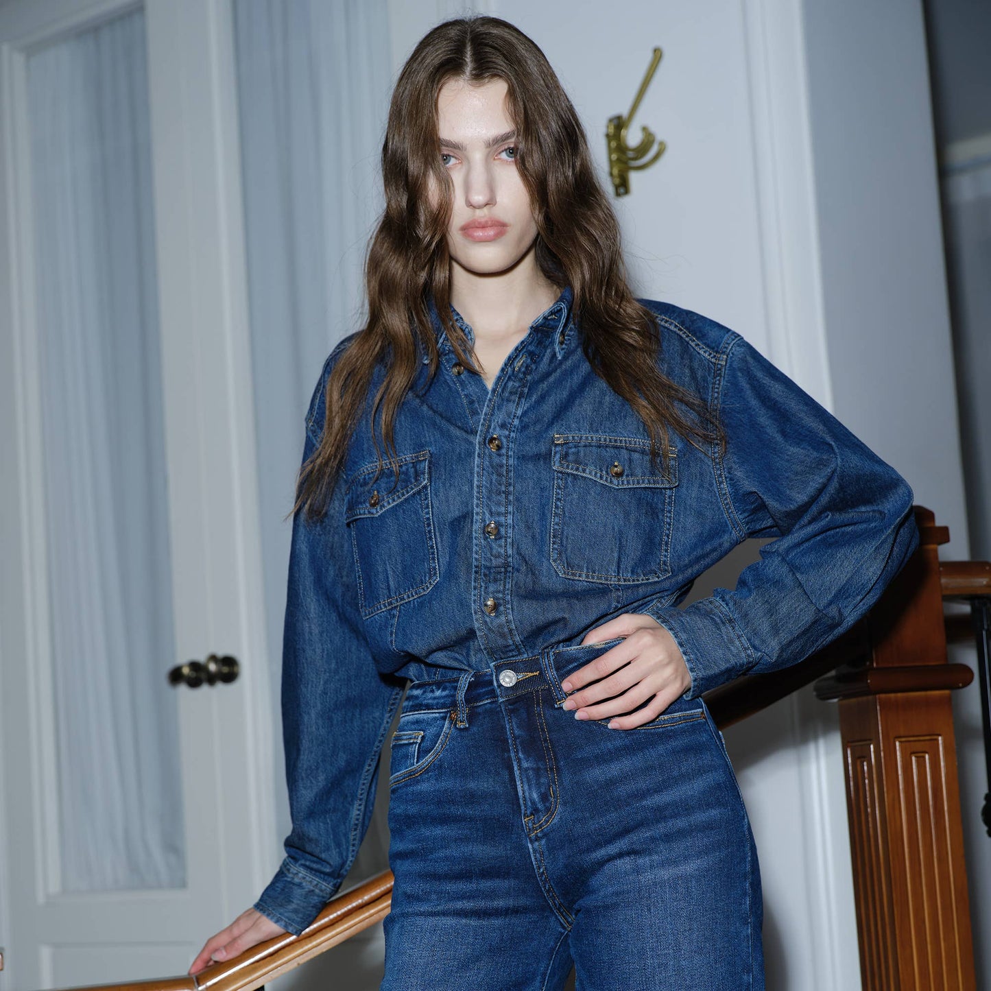 Bayeas Denim Shirt | L