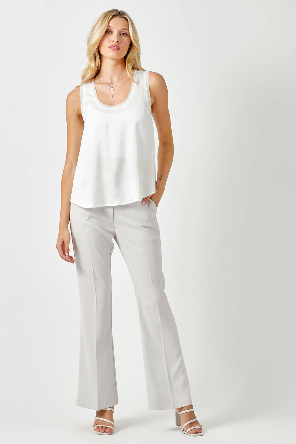Tank | Mystree Satin White | S