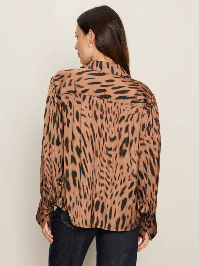 Blouse | Sanctuary Colette Mocha Leopard | XXL