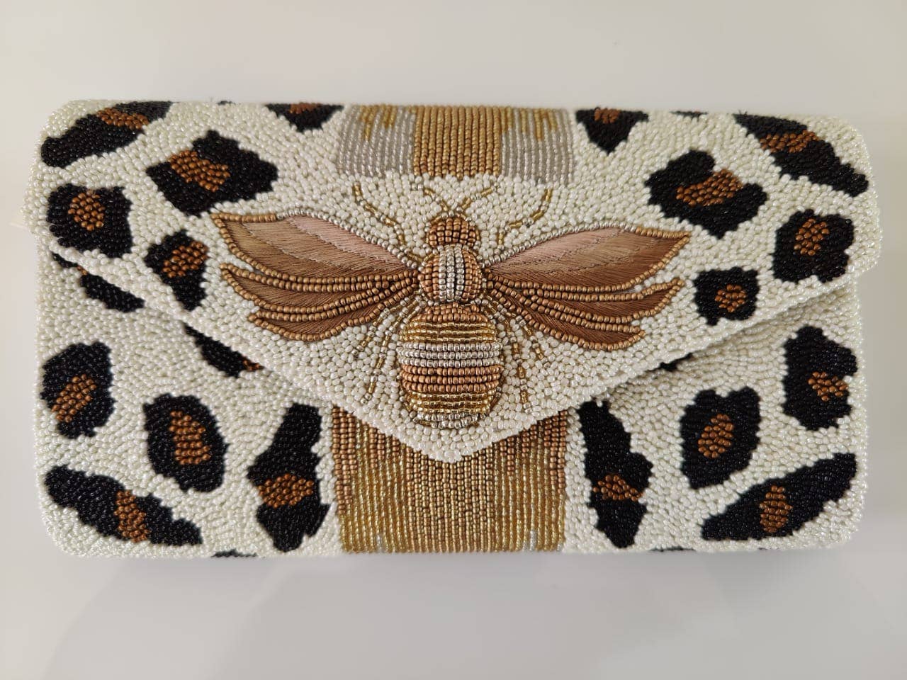 Bag | Beaded Leopard Bee