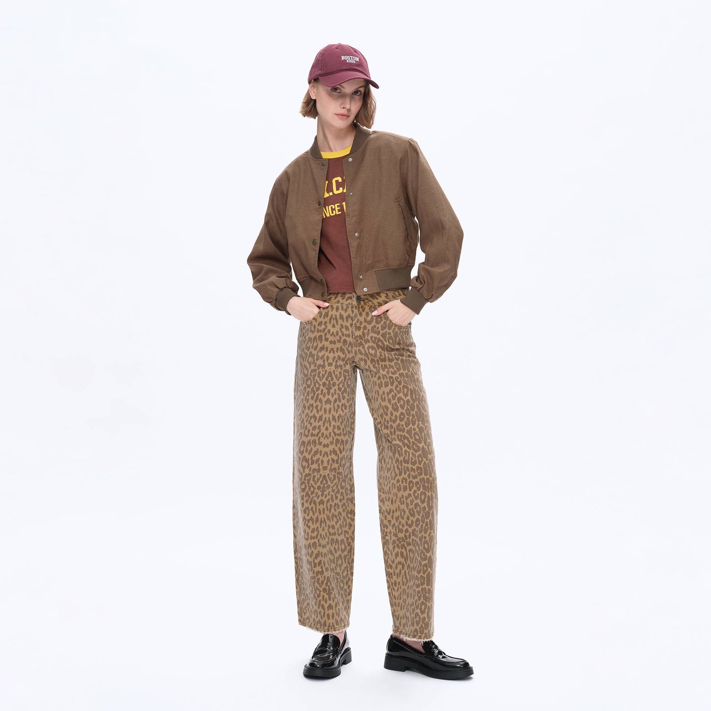 Pant | BAYEAS Leopard Jeans | 30