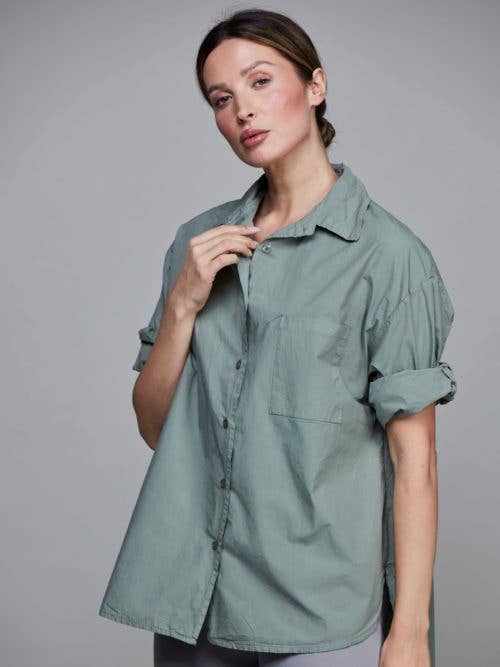 SixtyDays Boyfriend Short Shirt | Army