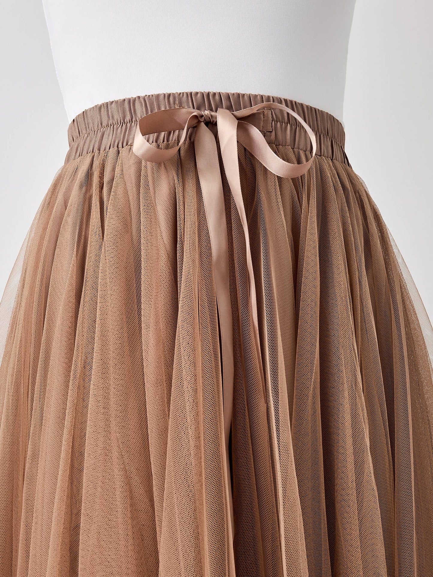 Skirt | Aria Tulle Taupe | L