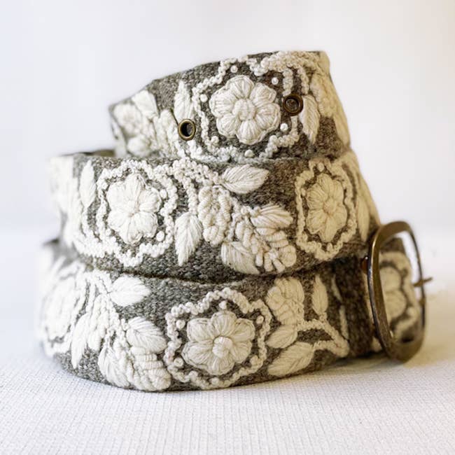 Heather + Cream Belt | L