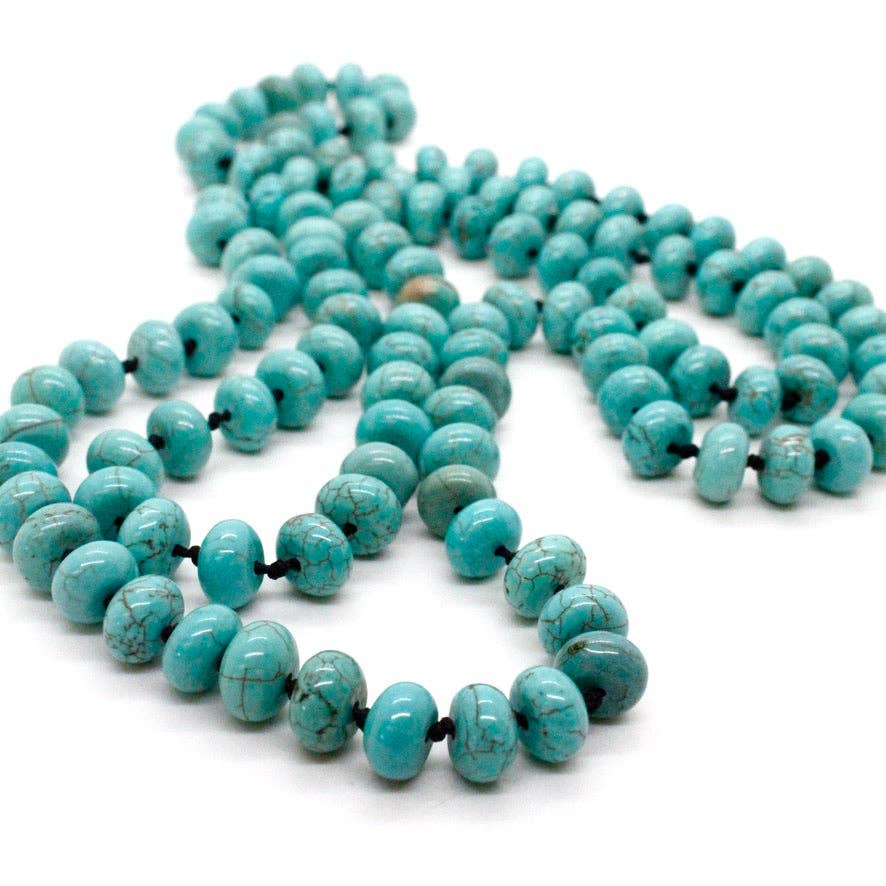 Hand-Knotted Turquoise Necklace