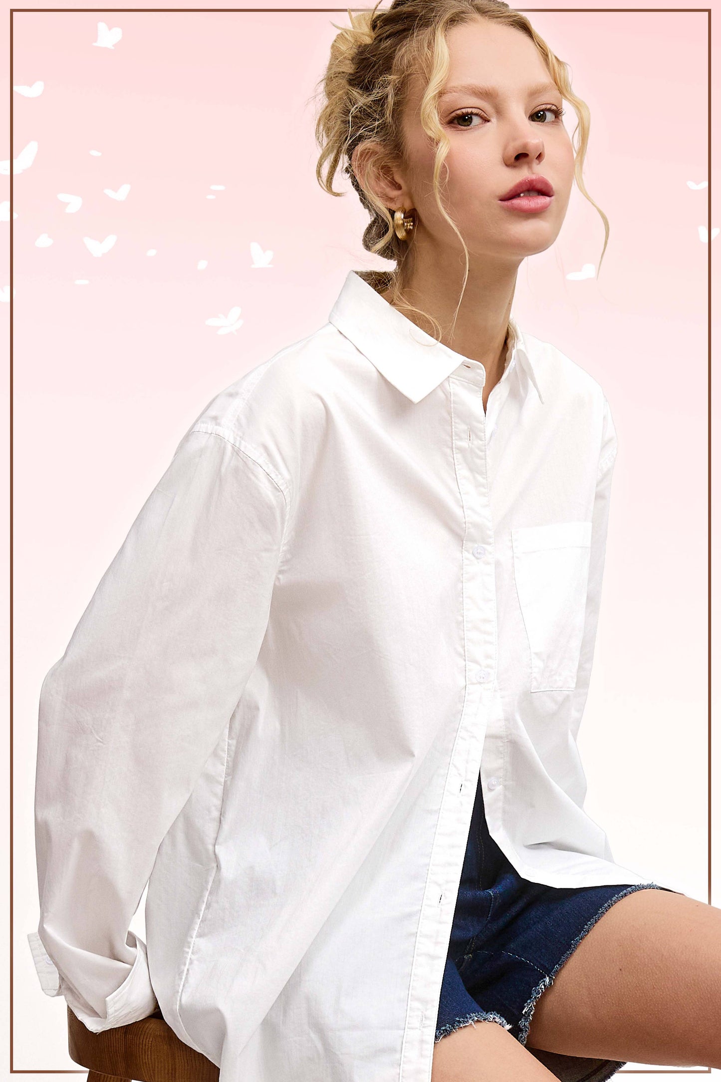 Blouse | White Poplin | S