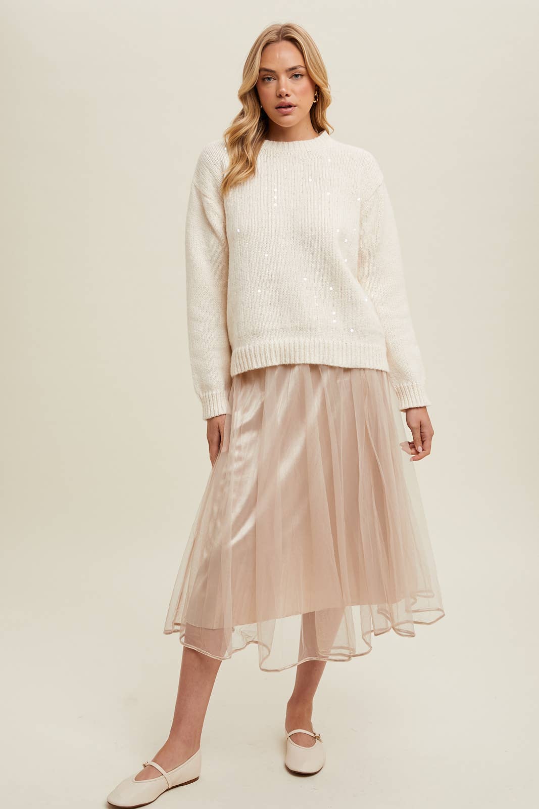 Skirt | Black Tulle Midi | S
