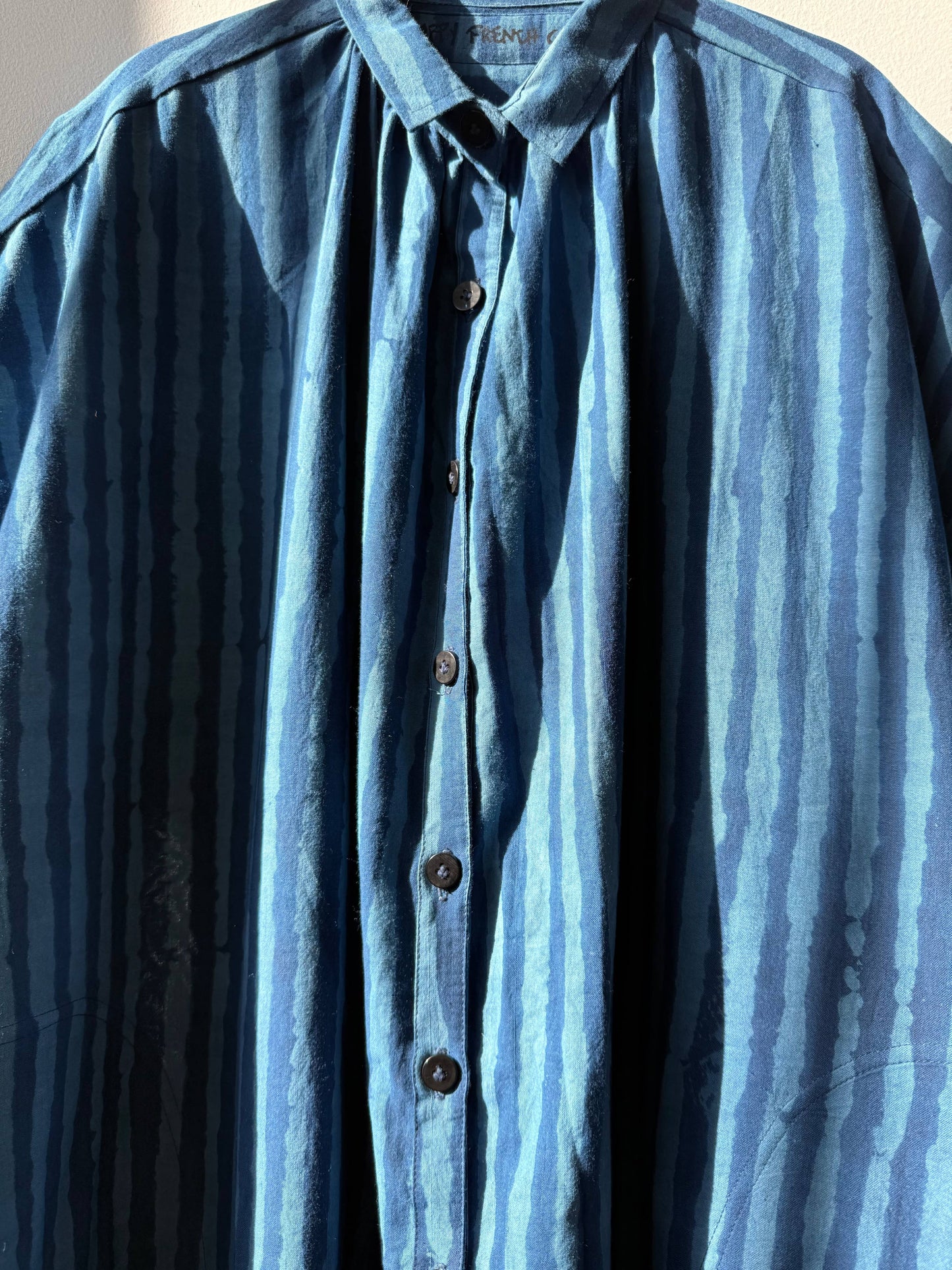 Elise Indigo Stripe Dress