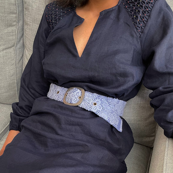 Belt | Azure Seas Embroidered | L