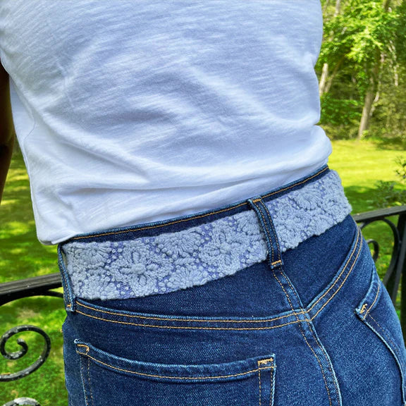 Belt | Azure Seas Embroidered | L