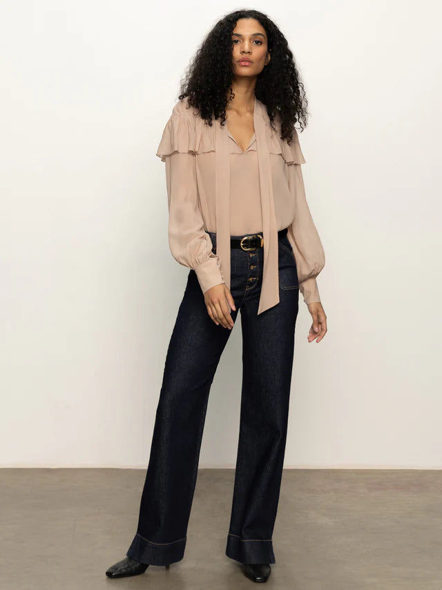 Sanctuary Fade Into You Ruffle Blouse