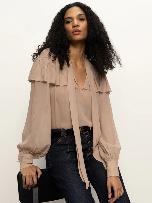 Sanctuary Fade Into You Ruffle Blouse