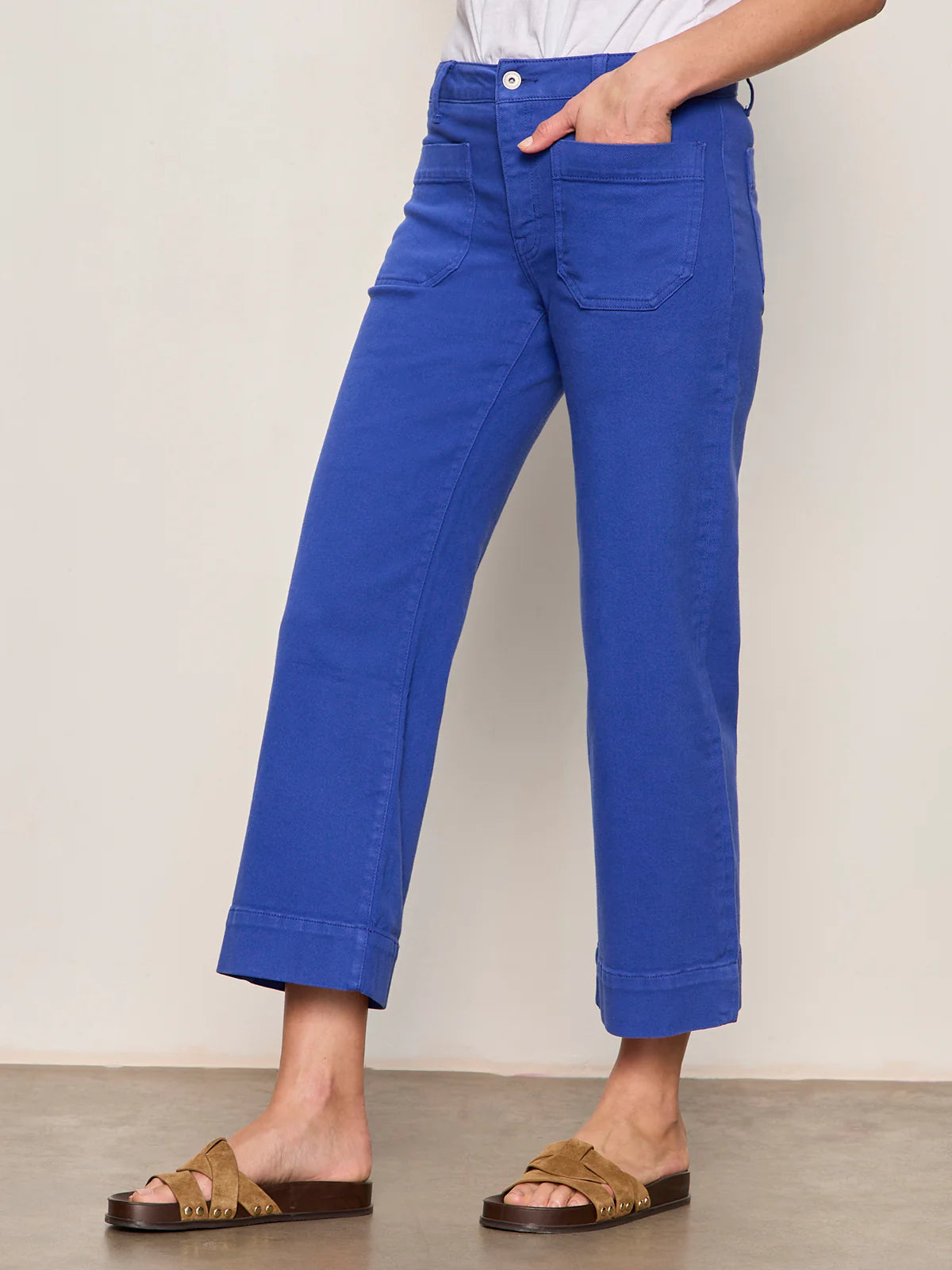 Marine Crop Pant | Luminous Blue