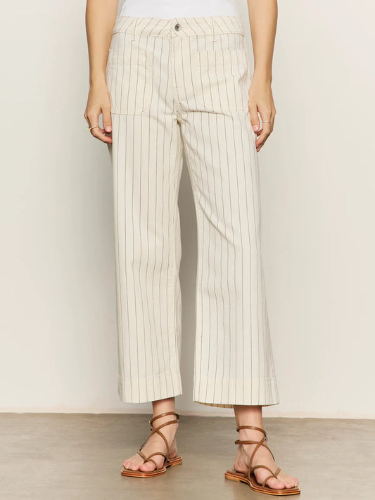 The Marine Jean | Bleached Pinstripe
